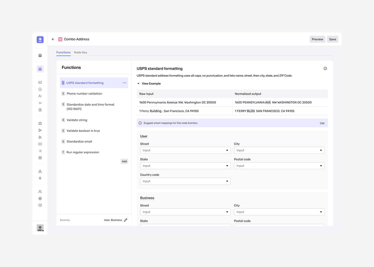Open-ended node configuration without protective guardrails